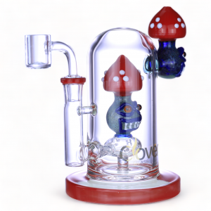 Clover Glass - 7" Spooky Shrooms Face That Haunts In Every Hit Water Pipe [WPE-722]